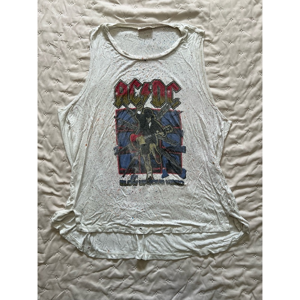 Anthropologie Wst Cst AC/DC Muscle Tee - XL - EUC!